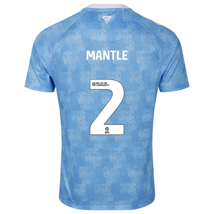 נשים David Mantle #2 תכלת לבן ג'רזי ביתית 2025/26 חולצה קצרה