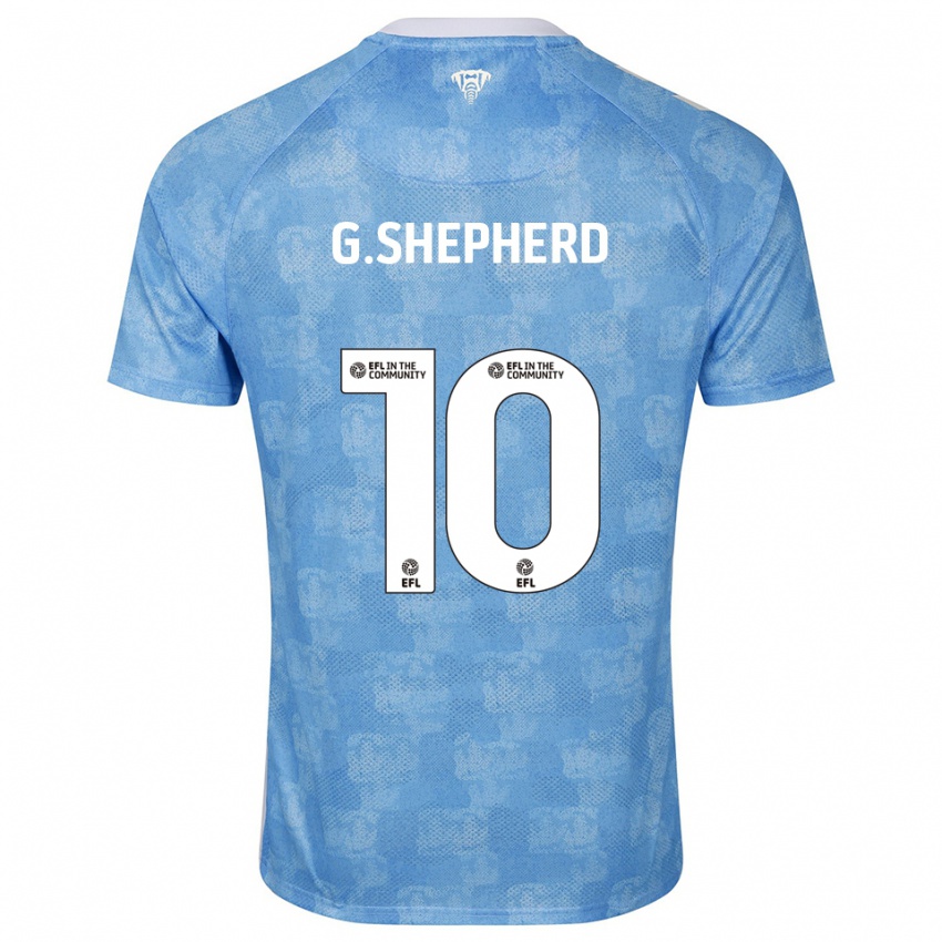נשים George Shepherd #10 תכלת לבן ג'רזי ביתית 2025/26 חולצה קצרה