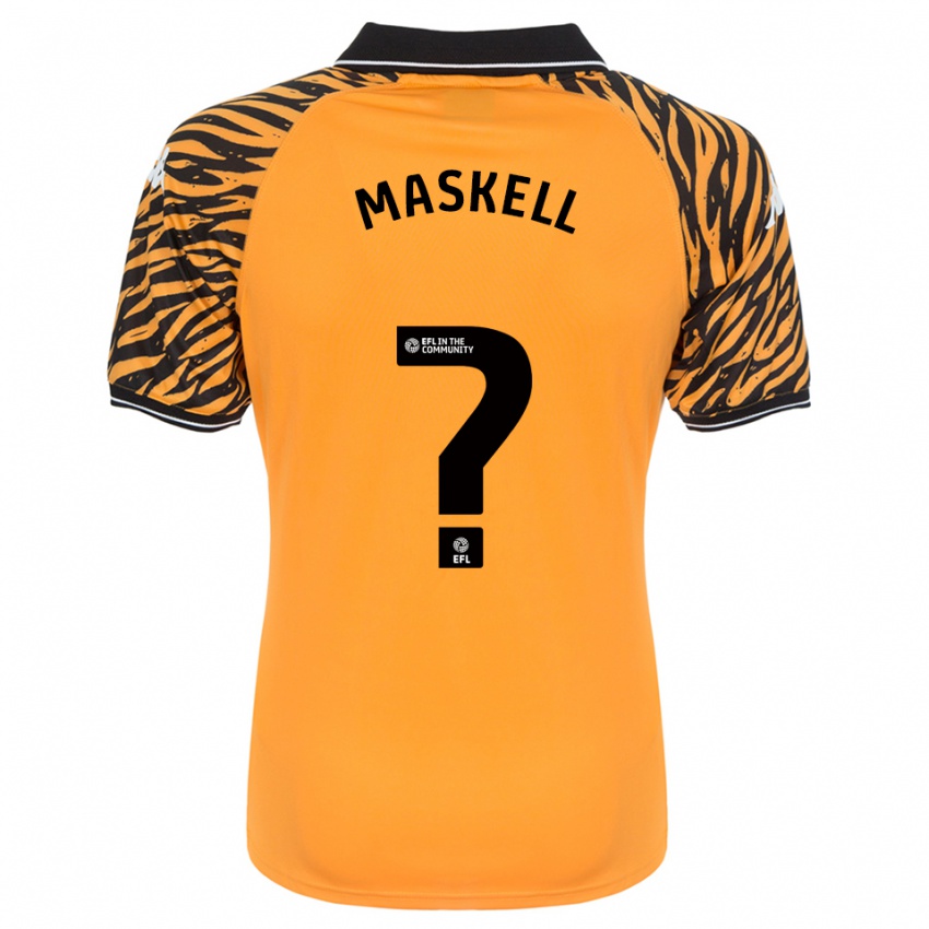 נשים Alfie Maskell #0 כתום שחור ג'רזי ביתית 2025/26 חולצה קצרה