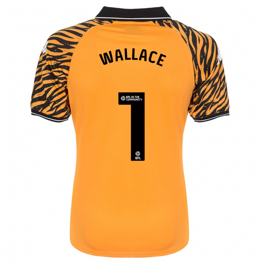 נשים Abbi Wallace #1 כתום שחור ג'רזי ביתית 2025/26 חולצה קצרה