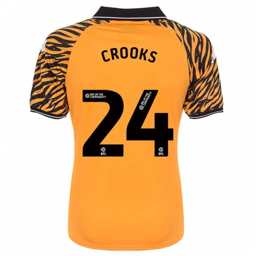 נשים מאט קרוקס #24 כתום שחור ג'רזי ביתית 2025/26 חולצה קצרה