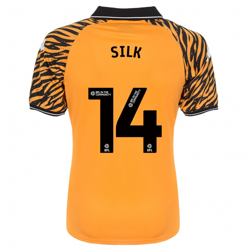 נשים Reuben Silk #14 כתום שחור ג'רזי ביתית 2025/26 חולצה קצרה