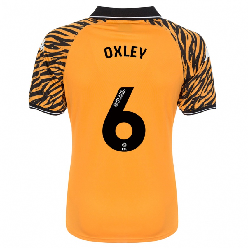 נשים Tilly Oxley #6 כתום שחור ג'רזי ביתית 2025/26 חולצה קצרה