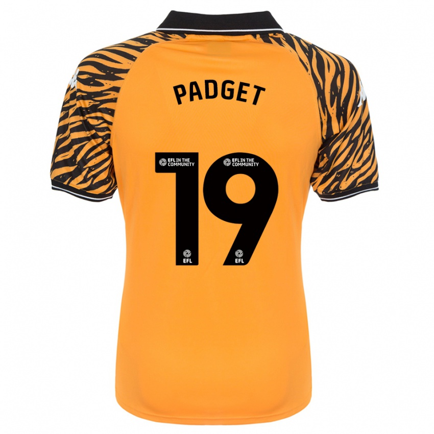 נשים Bethany Padget #19 כתום שחור ג'רזי ביתית 2025/26 חולצה קצרה