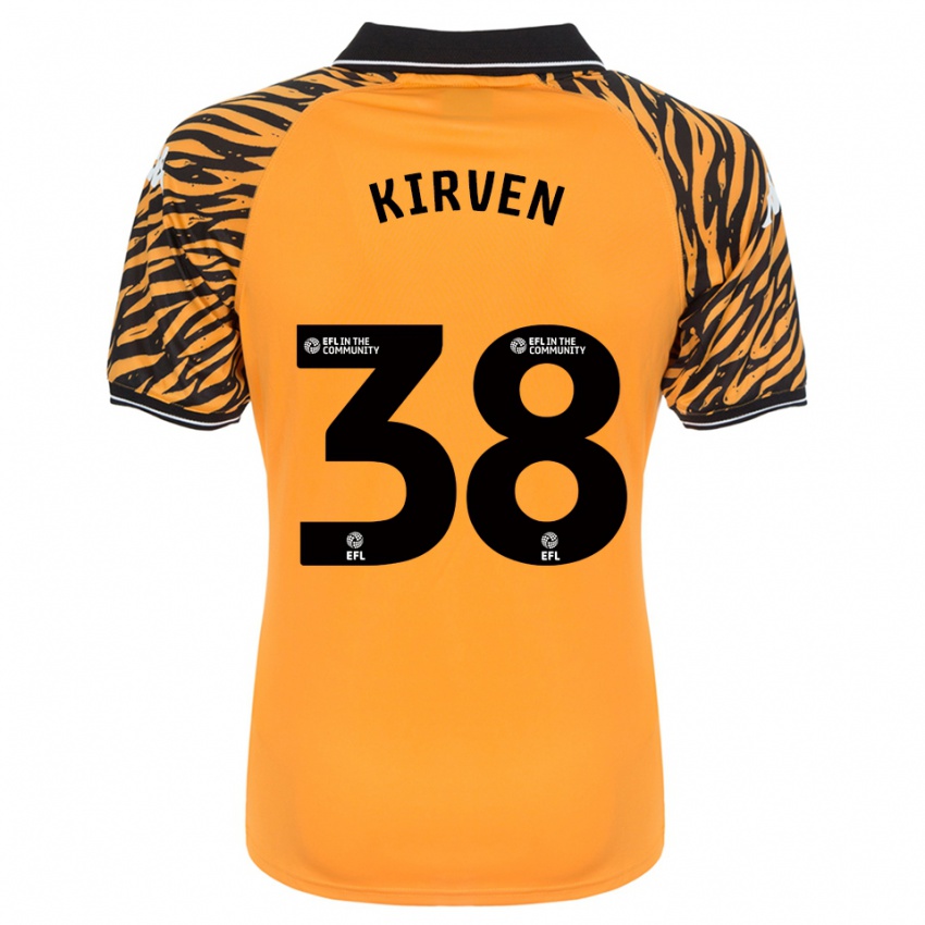 נשים Tess Kirven #38 כתום שחור ג'רזי ביתית 2025/26 חולצה קצרה