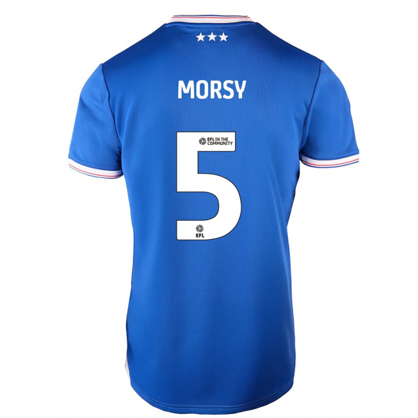 נשים סאם מורסי #5 כחול לבן ג'רזי ביתית 2025/26 חולצה קצרה