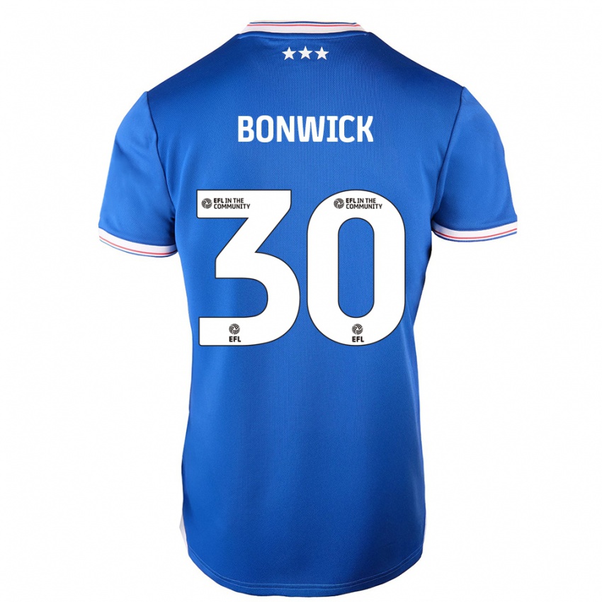 נשים Kaci-Jai Bonwick #30 כחול לבן ג'רזי ביתית 2025/26 חולצה קצרה