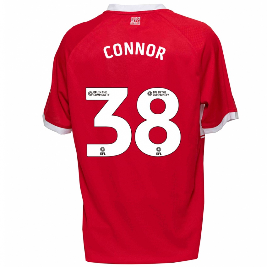 נשים שיי קונור #38 אדום לבן ג'רזי ביתית 2025/26 חולצה קצרה