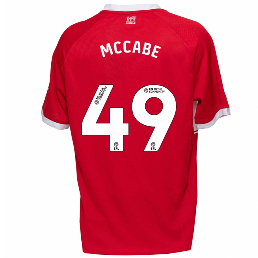 נשים לאו מקייב #49 אדום לבן ג'רזי ביתית 2025/26 חולצה קצרה