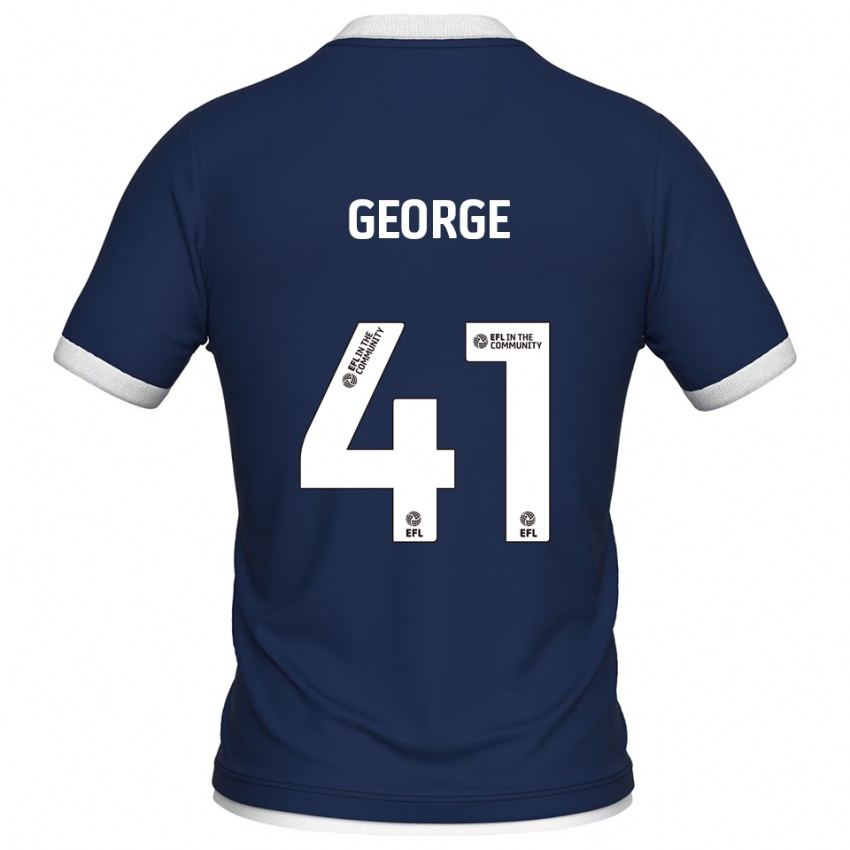 נשים ג'ורג' אוואנס #41 כחול נייבי לבן ג'רזי ביתית 2025/26 חולצה קצרה