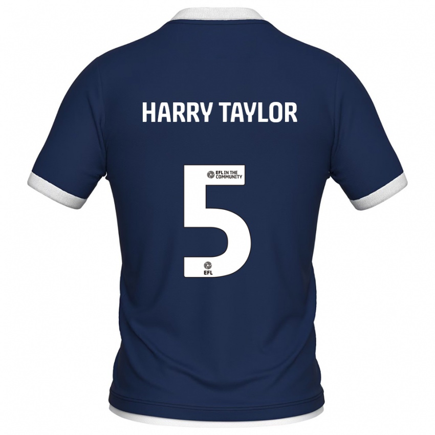 נשים Harry Taylor #5 כחול נייבי לבן ג'רזי ביתית 2025/26 חולצה קצרה