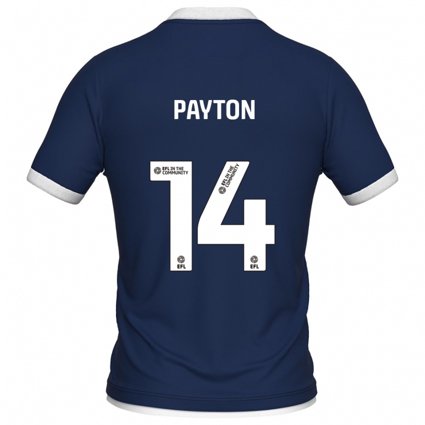 נשים Edward Payton #14 כחול נייבי לבן ג'רזי ביתית 2025/26 חולצה קצרה