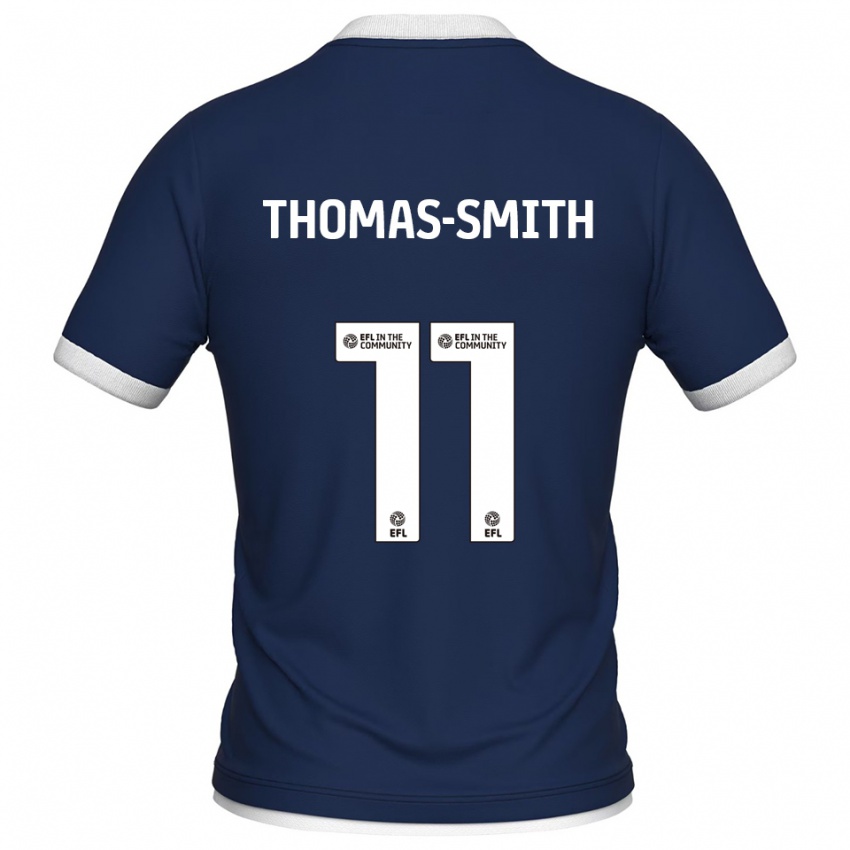 נשים Jaydon Thomas-Smith #11 כחול נייבי לבן ג'רזי ביתית 2025/26 חולצה קצרה