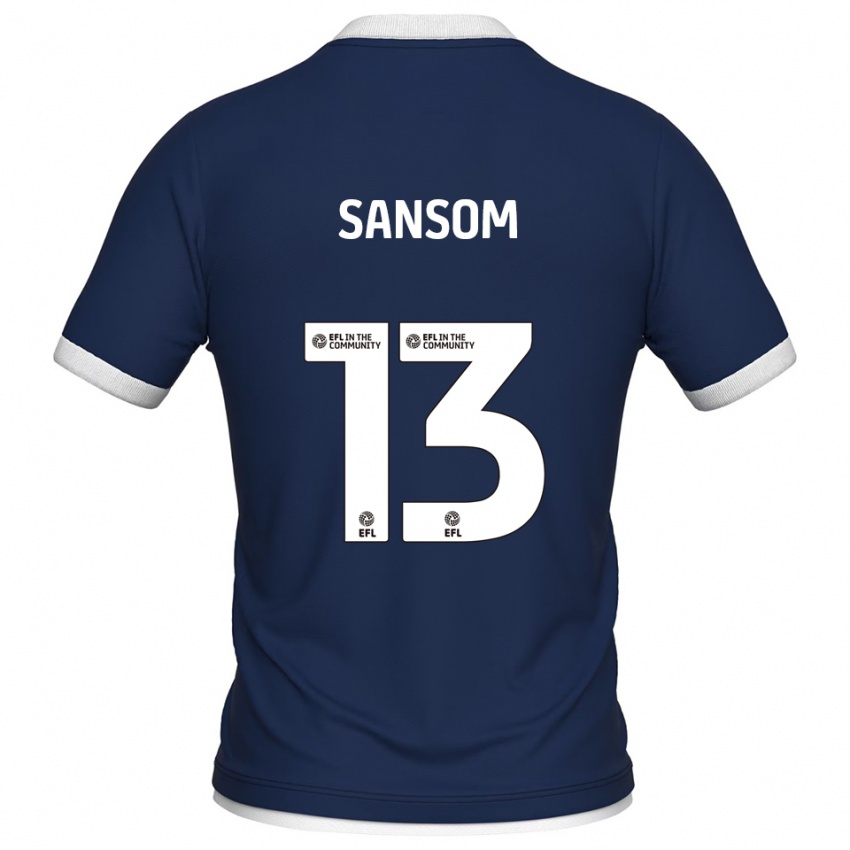 נשים Chloe Sansom #13 כחול נייבי לבן ג'רזי ביתית 2025/26 חולצה קצרה