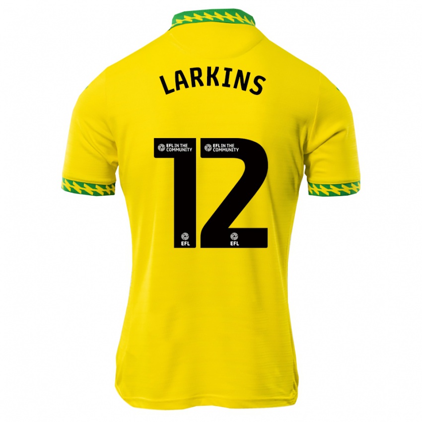 נשים Anna Larkins #12 לבן ירוק ג'רזי ביתית 2025/26 חולצה קצרה