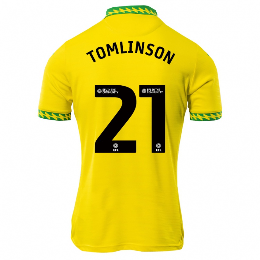 נשים Lauren Tomlinson #21 לבן ירוק ג'רזי ביתית 2025/26 חולצה קצרה