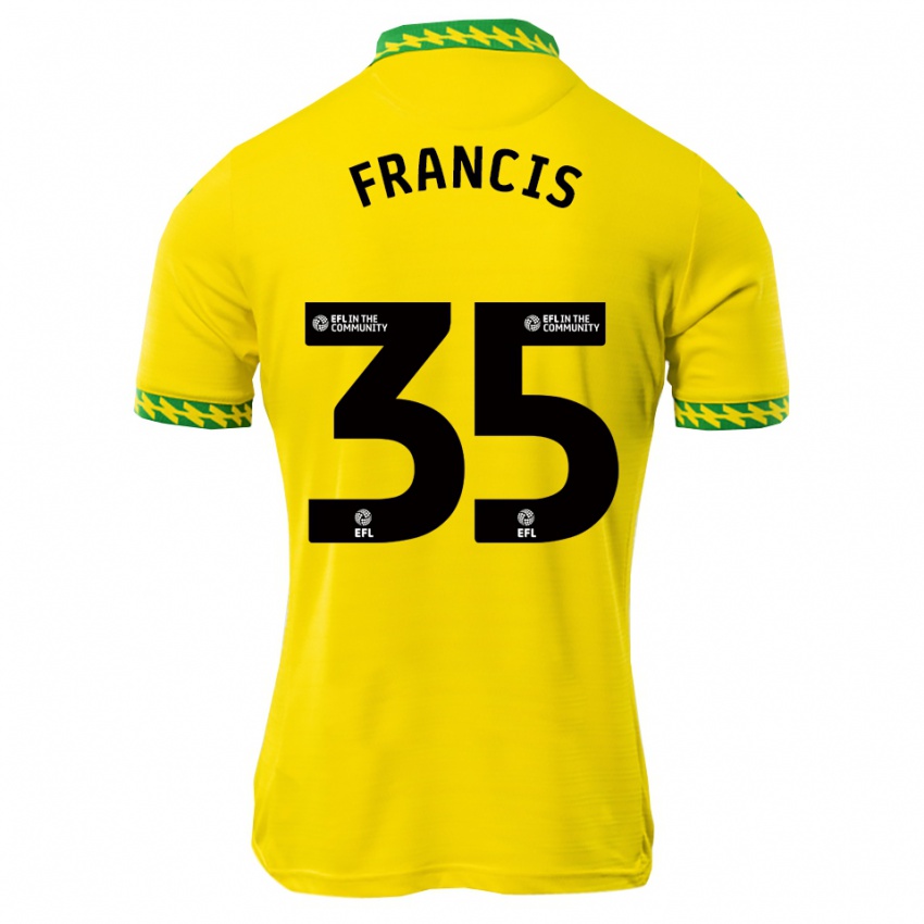 נשים Poppy Francis #35 לבן ירוק ג'רזי ביתית 2025/26 חולצה קצרה