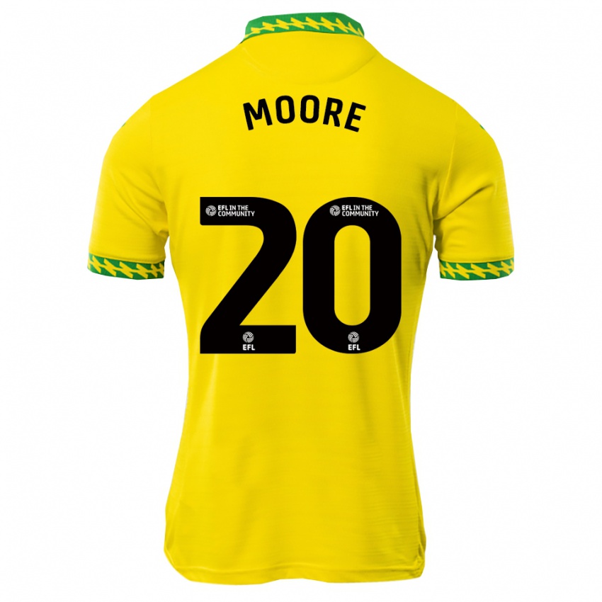 נשים Isabelle Moore #20 לבן ירוק ג'רזי ביתית 2025/26 חולצה קצרה