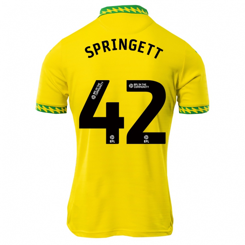 נשים טוני ספרינגט #42 לבן ירוק ג'רזי ביתית 2025/26 חולצה קצרה