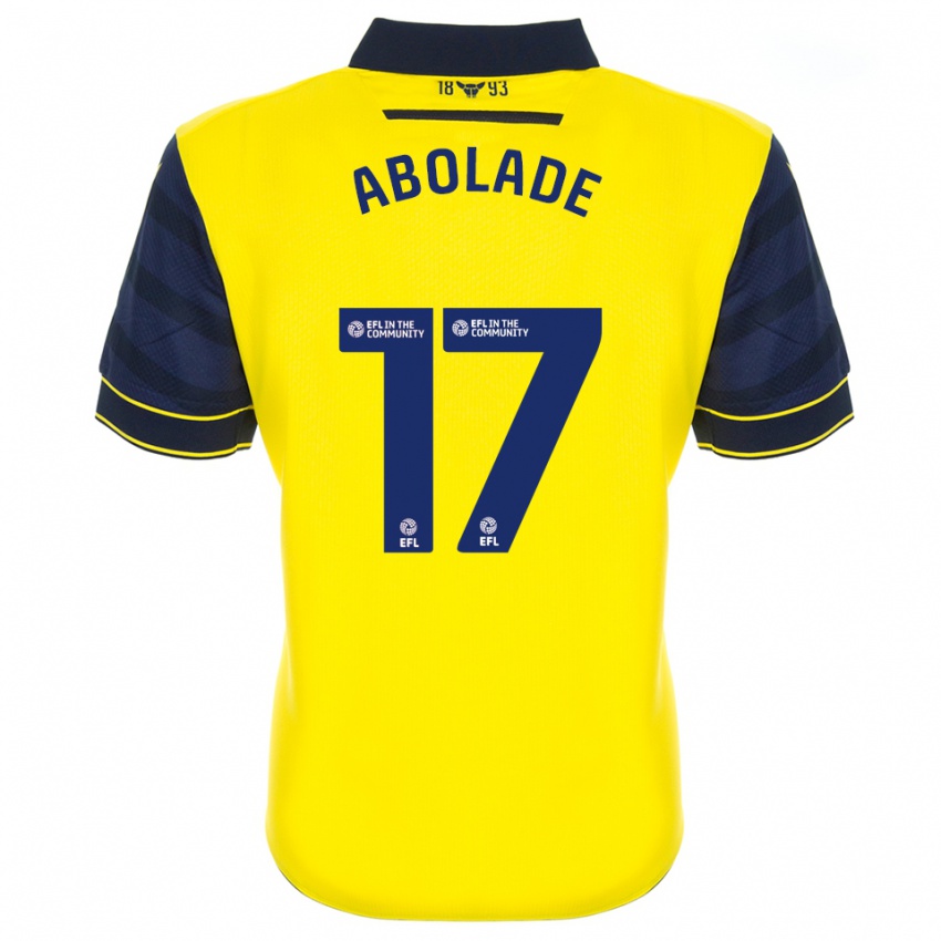 נשים Mubarak Abolade #17 צהוב כחול נייבי ג'רזי ביתית 2025/26 חולצה קצרה