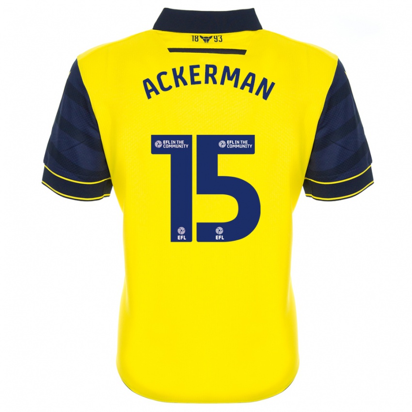 נשים Daisy Ackerman #15 צהוב כחול נייבי ג'רזי ביתית 2025/26 חולצה קצרה