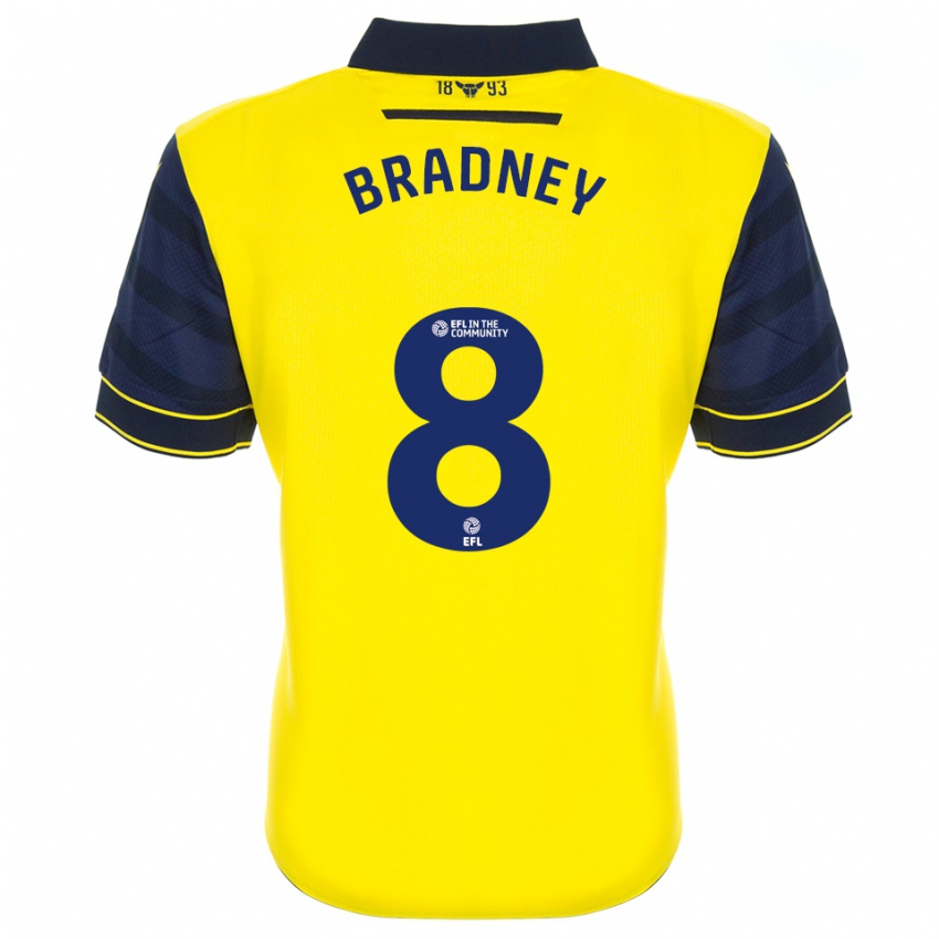 נשים הריסון בראדני #8 צהוב כחול נייבי ג'רזי ביתית 2025/26 חולצה קצרה