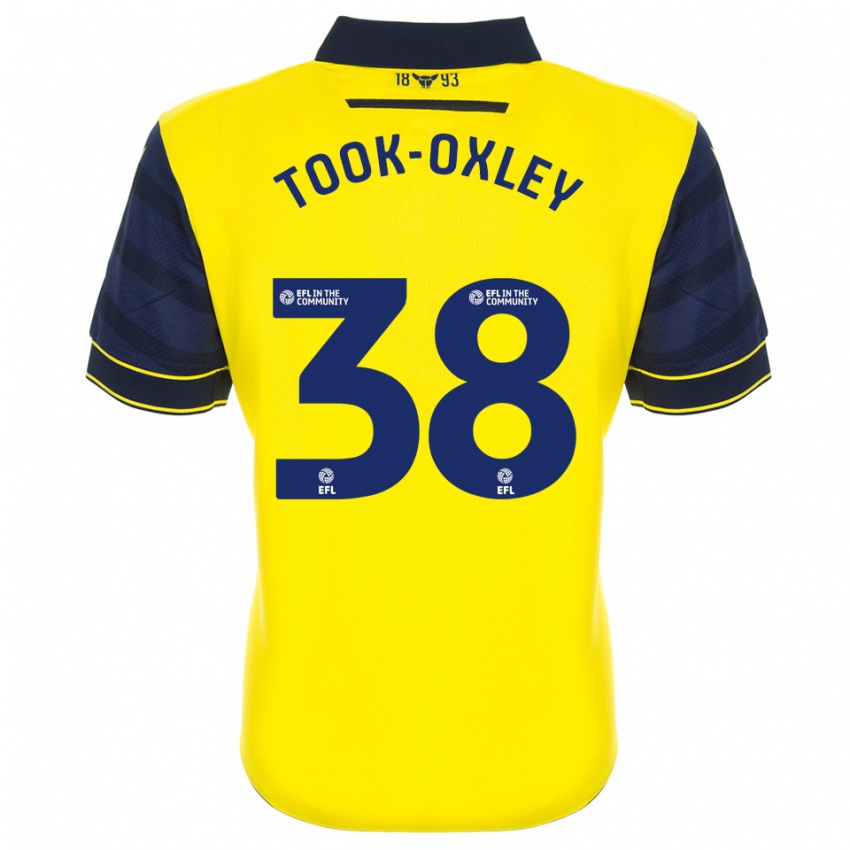 נשים Zaide Took-Oxley #38 צהוב כחול נייבי ג'רזי ביתית 2025/26 חולצה קצרה