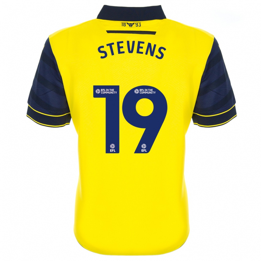 נשים Lily Stevens #19 צהוב כחול נייבי ג'רזי ביתית 2025/26 חולצה קצרה