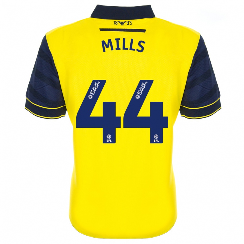 נשים סטנלי מילס #44 צהוב כחול נייבי ג'רזי ביתית 2025/26 חולצה קצרה
