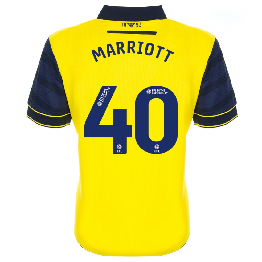 נשים מונטי מריוט #40 צהוב כחול נייבי ג'רזי ביתית 2025/26 חולצה קצרה