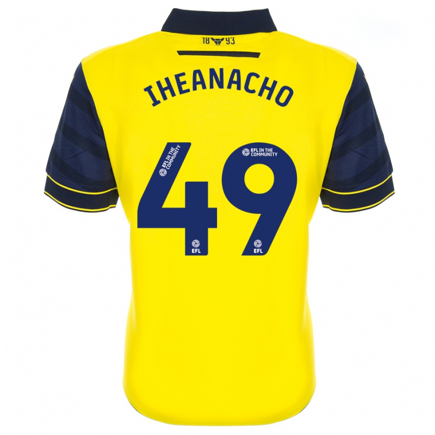 נשים Josh Iheanacho #49 צהוב כחול נייבי ג'רזי ביתית 2025/26 חולצה קצרה