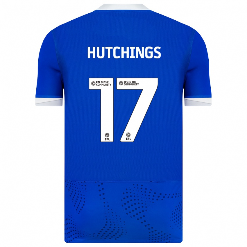 נשים Annie Hutchings #17 כחול לבן ג'רזי ביתית 2025/26 חולצה קצרה
