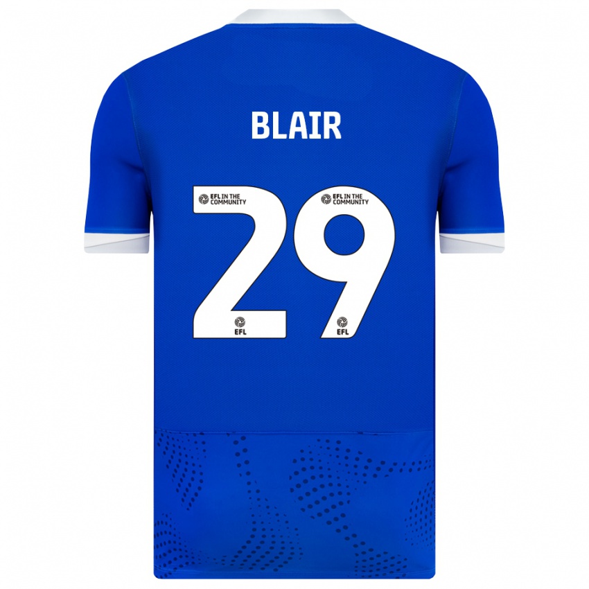 נשים הארווי בלייר #29 כחול לבן ג'רזי ביתית 2025/26 חולצה קצרה