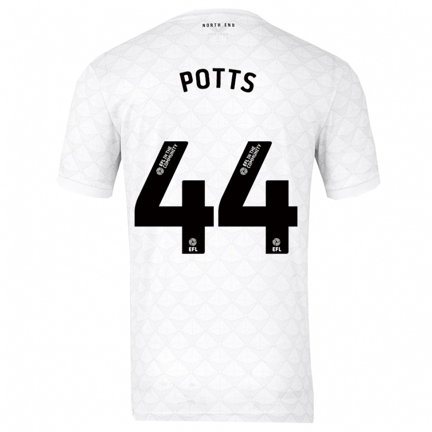 נשים בראד פוטס #44 לבן אדום ג'רזי ביתית 2025/26 חולצה קצרה