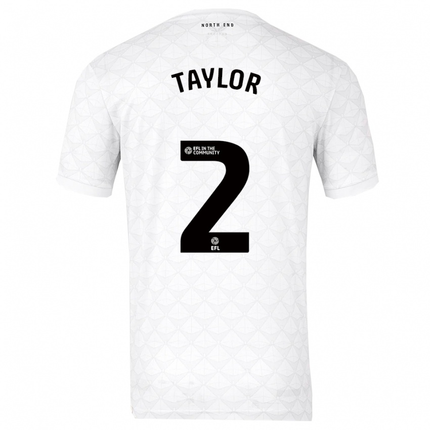 נשים Alex Taylor #2 לבן אדום ג'רזי ביתית 2025/26 חולצה קצרה