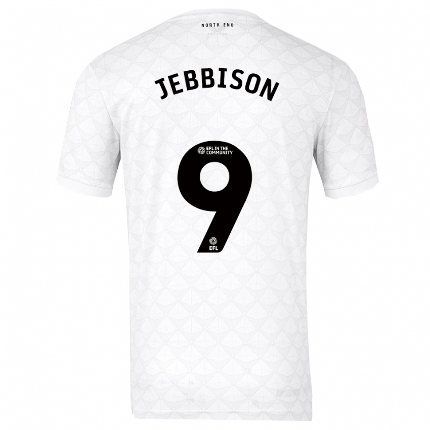 נשים דניאל ג'ביסון #9 לבן אדום ג'רזי ביתית 2025/26 חולצה קצרה