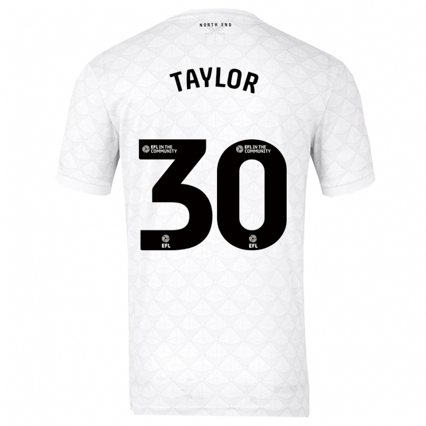 נשים קיאן טיילור #30 לבן אדום ג'רזי ביתית 2025/26 חולצה קצרה