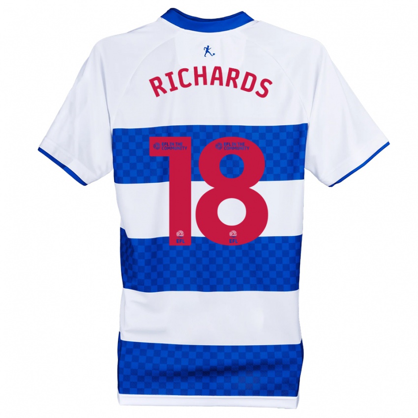 נשים טיילור ריצ'רדס #18 כחול לבן ג'רזי ביתית 2025/26 חולצה קצרה