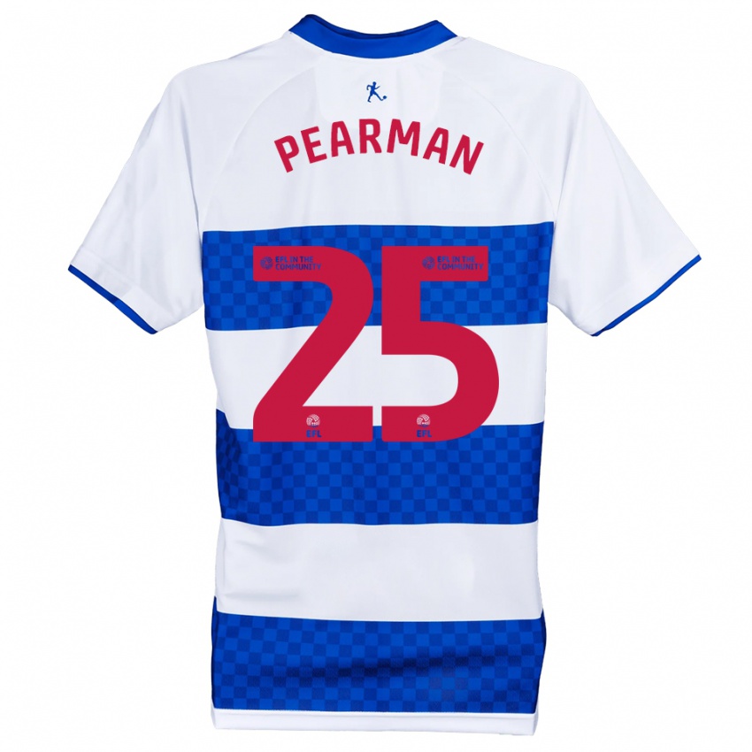 נשים ג׳יילן פרמן #25 כחול לבן ג'רזי ביתית 2025/26 חולצה קצרה