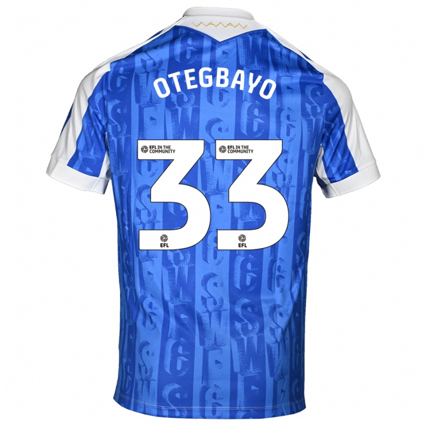 נשים Gabriel Otegbayo #33 כחול לבן ג'רזי ביתית 2025/26 חולצה קצרה