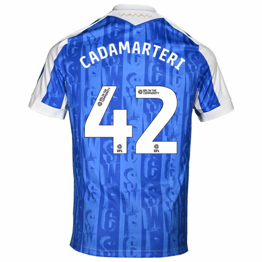 נשים ביילי קדמרטרי #42 כחול לבן ג'רזי ביתית 2025/26 חולצה קצרה