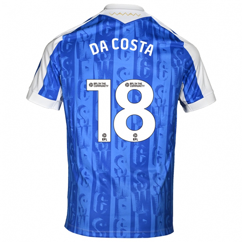 נשים Daniel Da Costa #18 כחול לבן ג'רזי ביתית 2025/26 חולצה קצרה