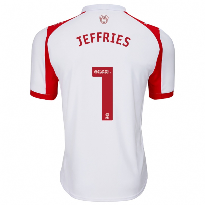 נשים ג׳וש ג׳פריז #1 לבן אדום ג'רזי ביתית 2025/26 חולצה קצרה