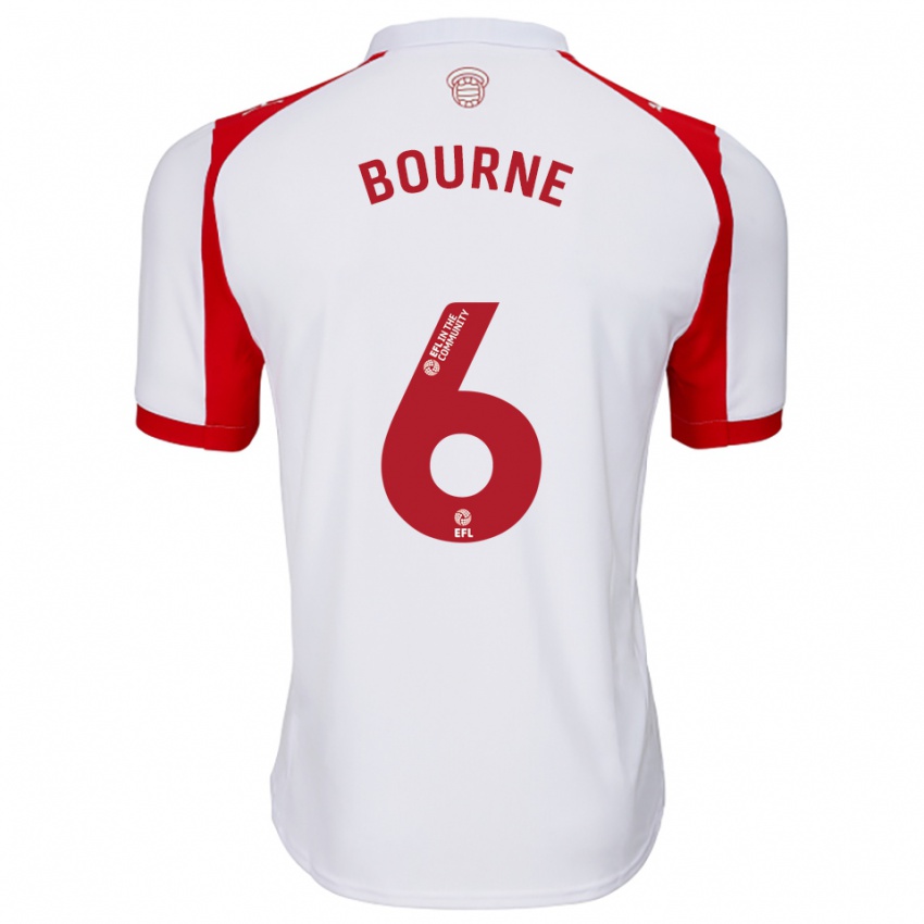 נשים טרה בורן #6 לבן אדום ג'רזי ביתית 2025/26 חולצה קצרה