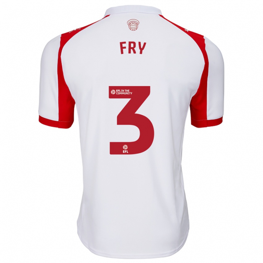 נשים מקס פריי #3 לבן אדום ג'רזי ביתית 2025/26 חולצה קצרה