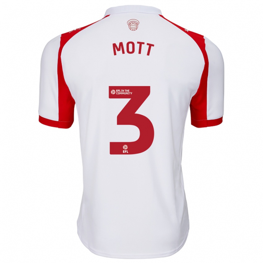 נשים מיליסנט מוט #3 לבן אדום ג'רזי ביתית 2025/26 חולצה קצרה