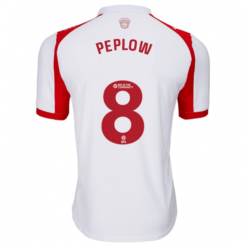 נשים קלואי פלו #8 לבן אדום ג'רזי ביתית 2025/26 חולצה קצרה