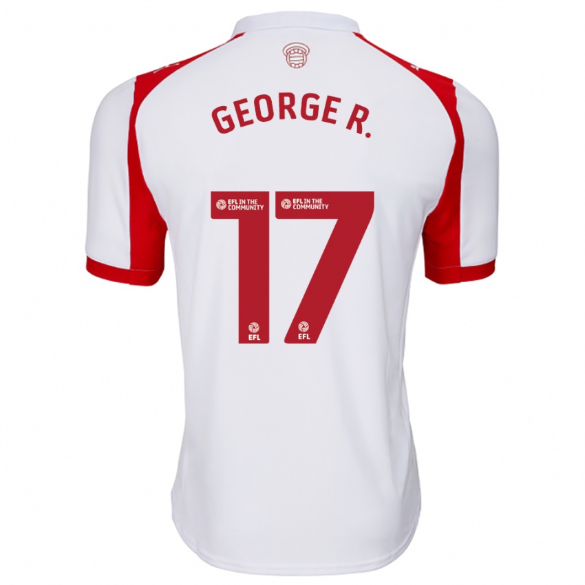 נשים George Robinson #17 לבן אדום ג'רזי ביתית 2025/26 חולצה קצרה