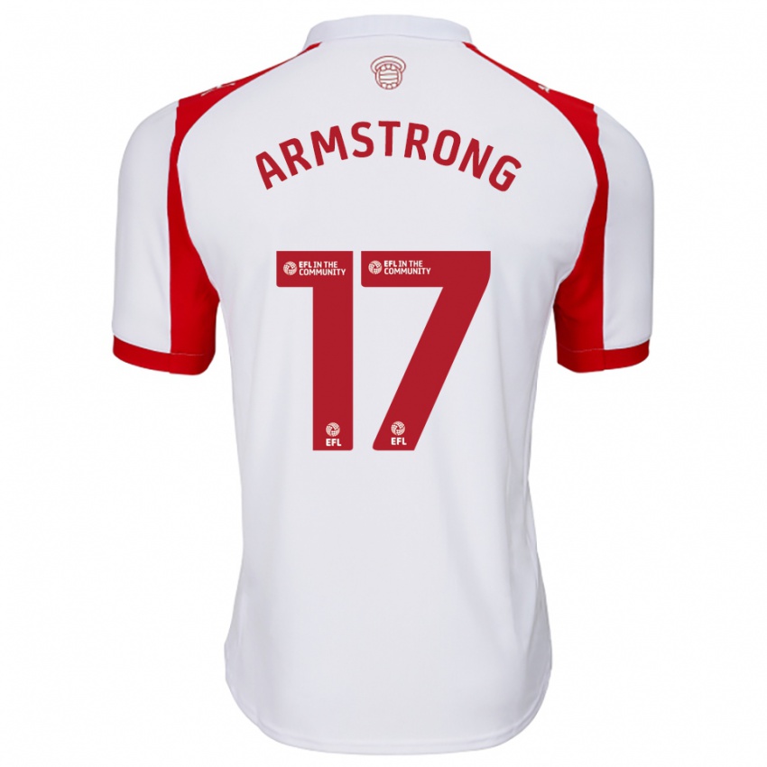 נשים סטיוארט ארמסטרונג #17 לבן אדום ג'רזי ביתית 2025/26 חולצה קצרה