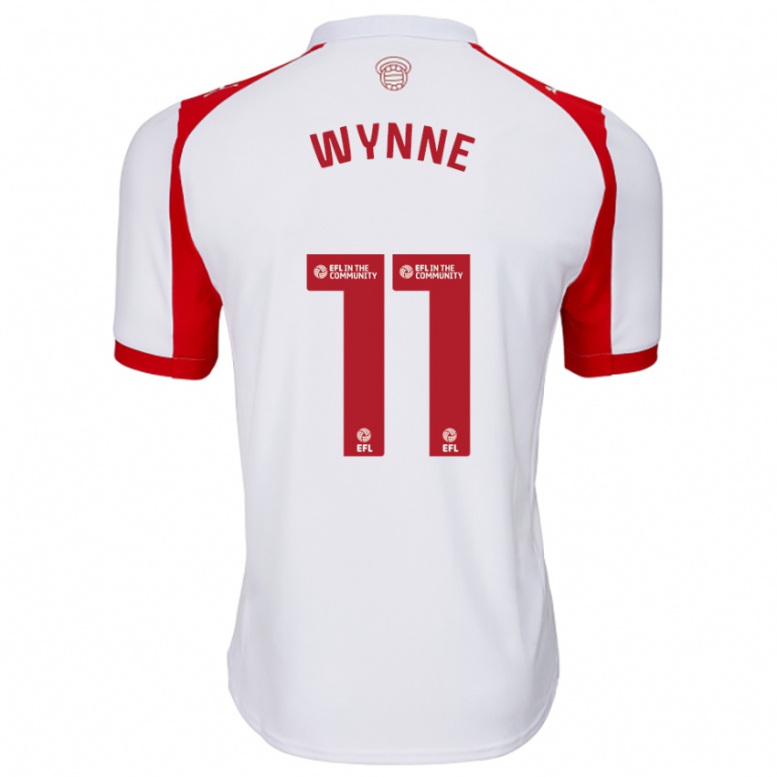 נשים מייגן ווין #11 לבן אדום ג'רזי ביתית 2025/26 חולצה קצרה